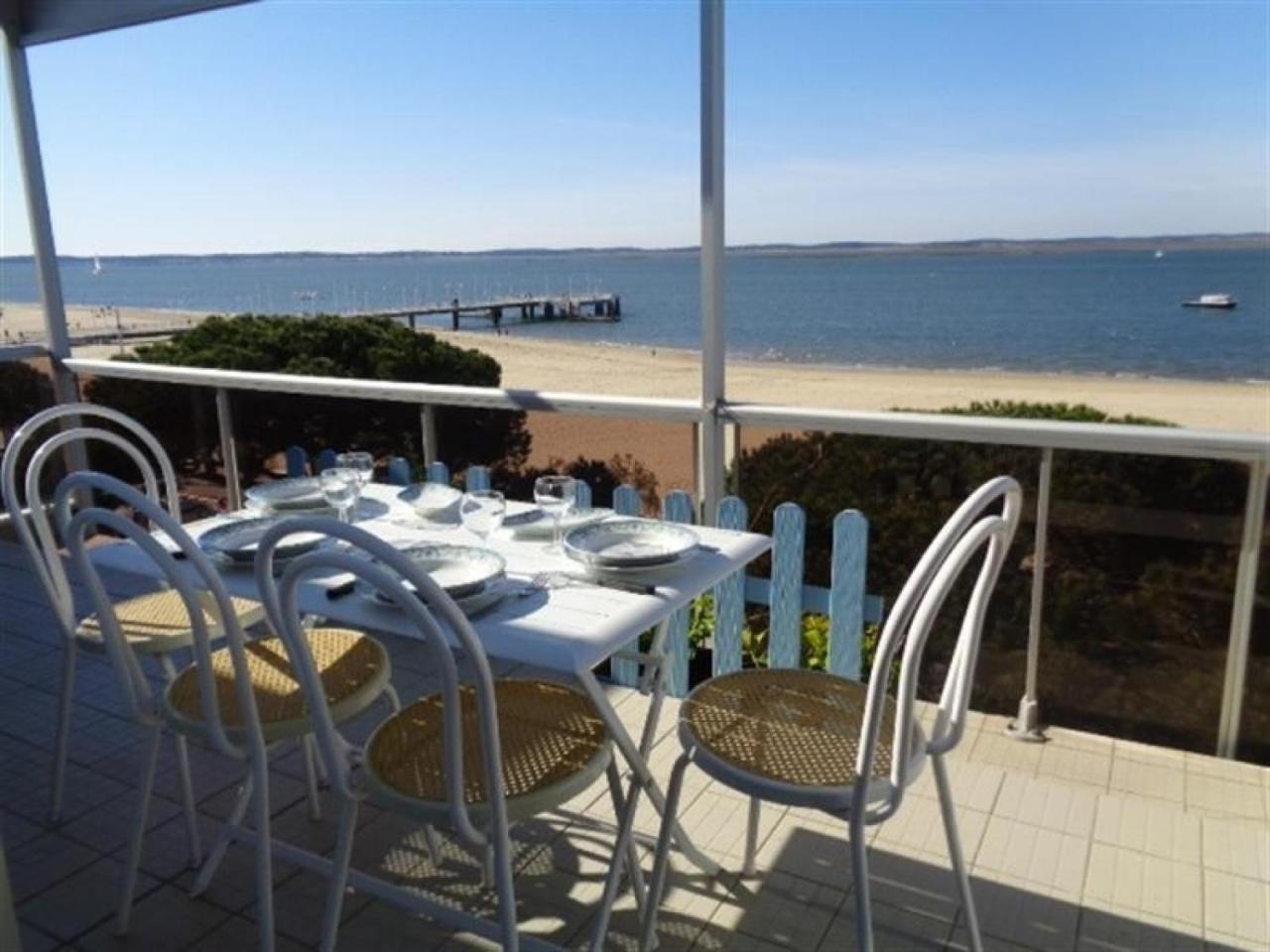 Appartement T3 Au Centre D'Arcachon Avec Vue Mer, Terrasse Et Parking Securise - Fr-1-374-74 Exteriér fotografie